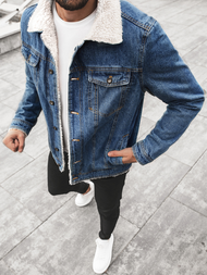 Vīriešu džinsu jaka debesu zila OZONEE JB/JP1156Z