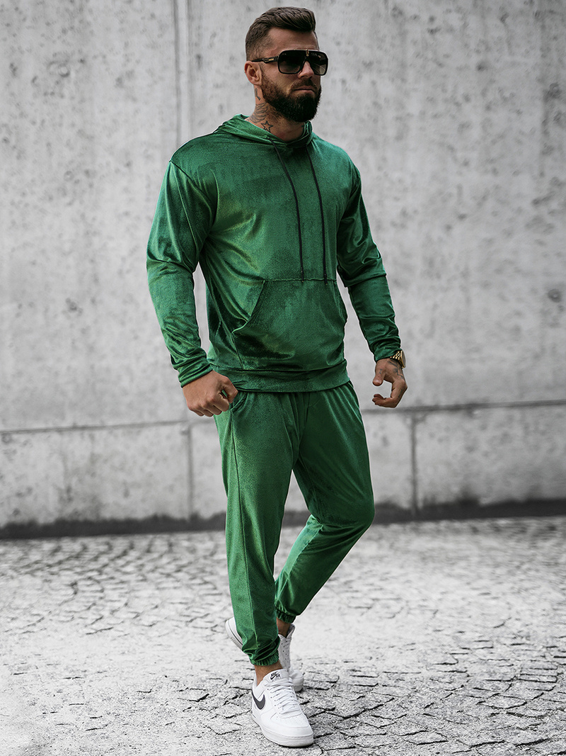 Vīriešu treniņtērps zaļš OZONEE O/D7517