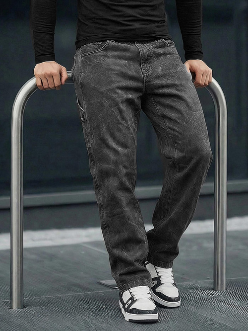 Vīriešu džinsi grafīta OZONEE O/KK2828/5Z