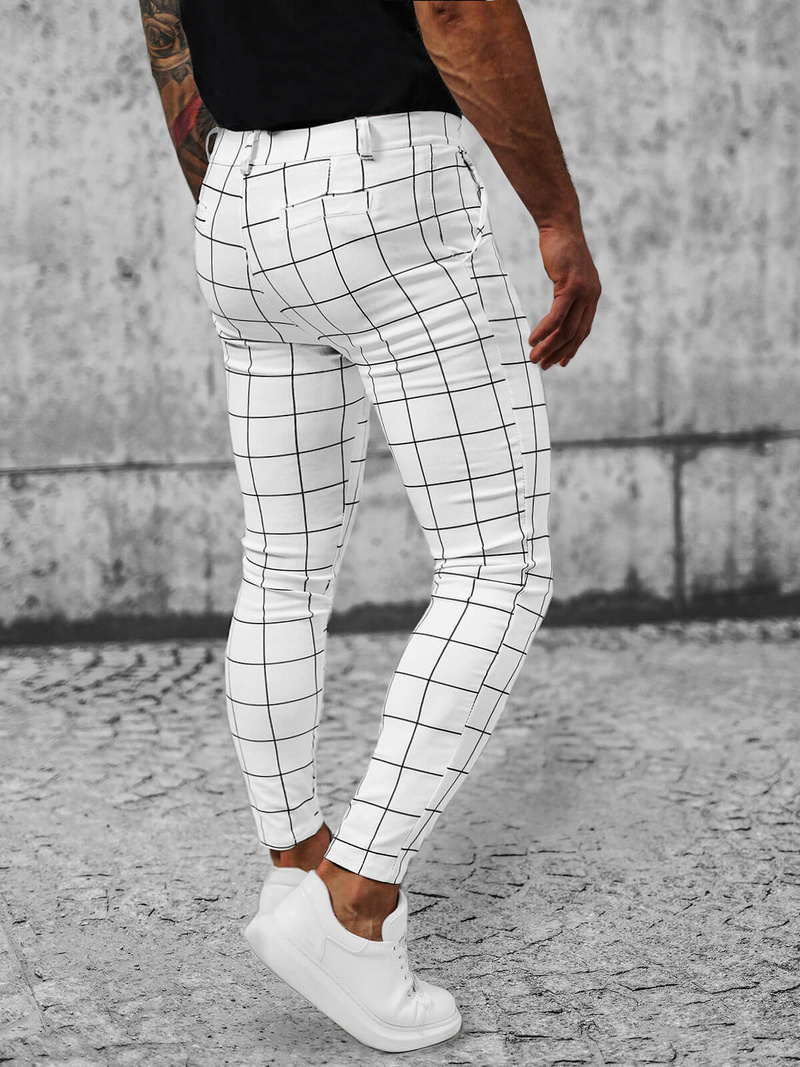 Vīriešu Chino Bikses Baltas OZONEE O/P4009