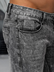 Vīriešu džinsi debesu melni OZONEE NB/MP0069NZ