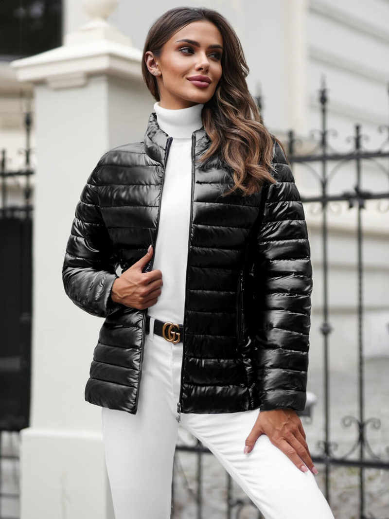 Sieviešu jaka melna OZONEE JS/16M9110/392Z