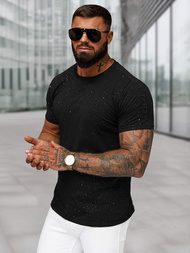 Vīriešu t-krekls melns OZONEE O/QQ1388