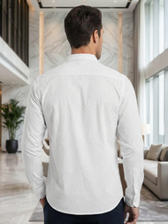 Vīriešu krekls balts OZONEE V/V185Z