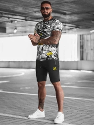 Vīriešu Treniņtērps Melni-Dzeltens OZONEE O/HM789