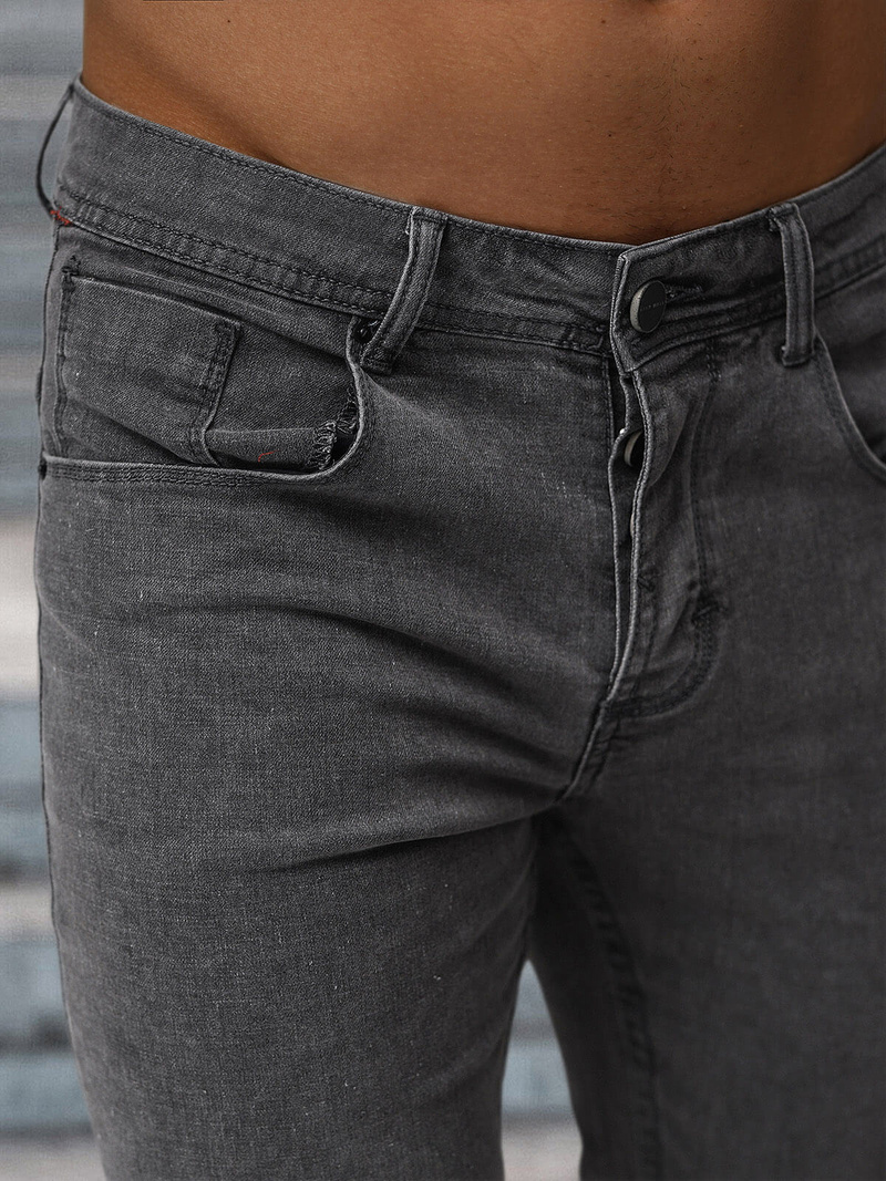 Vīriešu džinsi grafīta OZONEE NB/MP0192GS