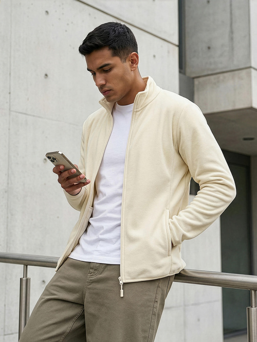 Vīriešu džemperis ecru OZONEE JS/HH016/1