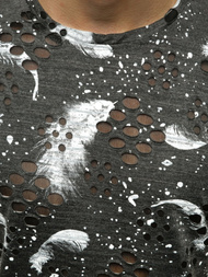 Vīriešu T-krekls grafīta OZONEE JS/KS2111