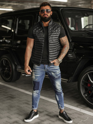 Vīriešu veste melna OZONEE JS/16M9333/392BZ