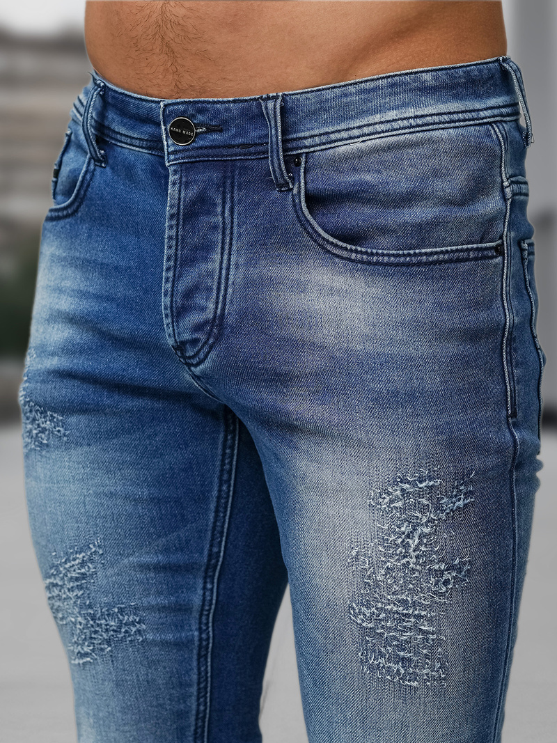 Vīriešu džinsi zili OZONEE NB/MP0009BS