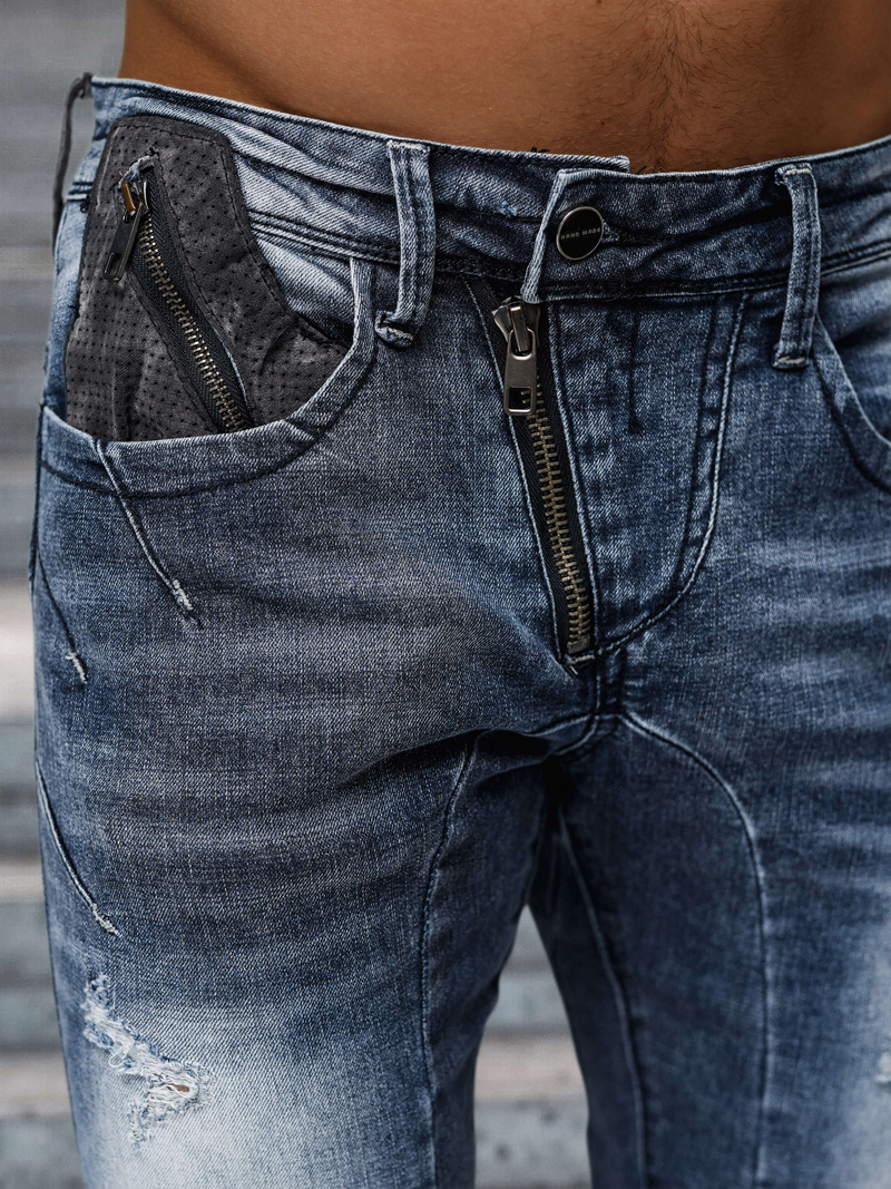 Vīriešu džinsi debesu zili OZONEE NB/MP0045B