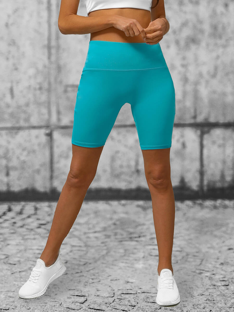 Īsi sieviešu legingi tirkīzas OZONEE O/YY9232A