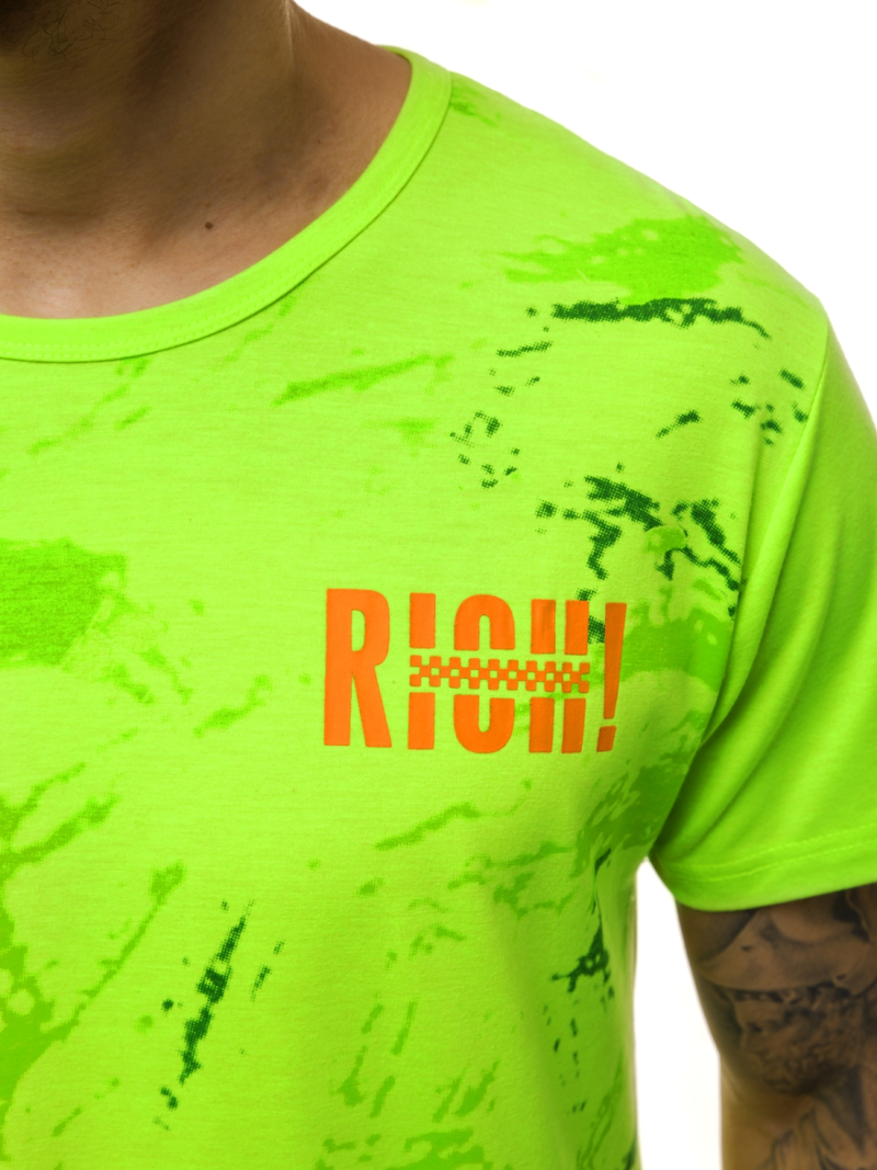 Vīriešu T-krekls zaļš OZONEE JS/KS1976Z