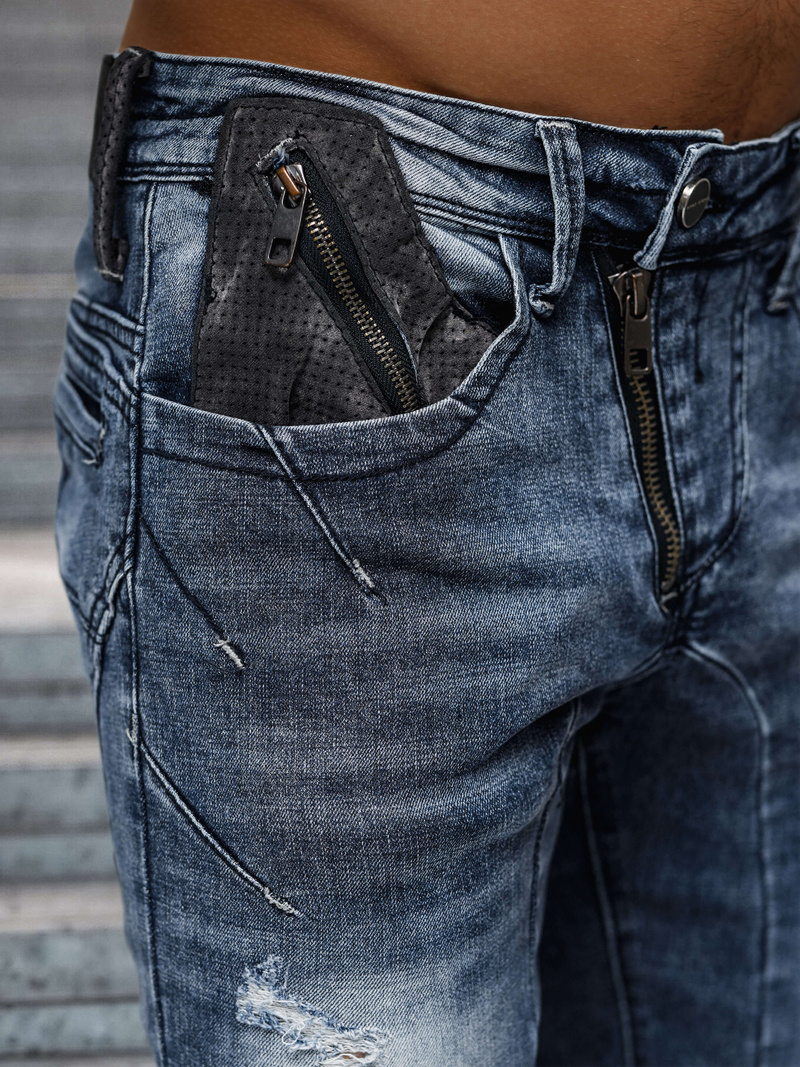 Vīriešu džinsi debesu zili OZONEE NB/MP0045B