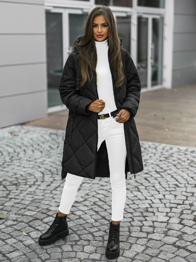 Sieviešu jaka melna OZONEE JS/5M3168/392Z