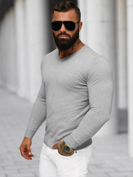 Vīriešu svīteris pelēks OZONEE NB/MMB601/2Z