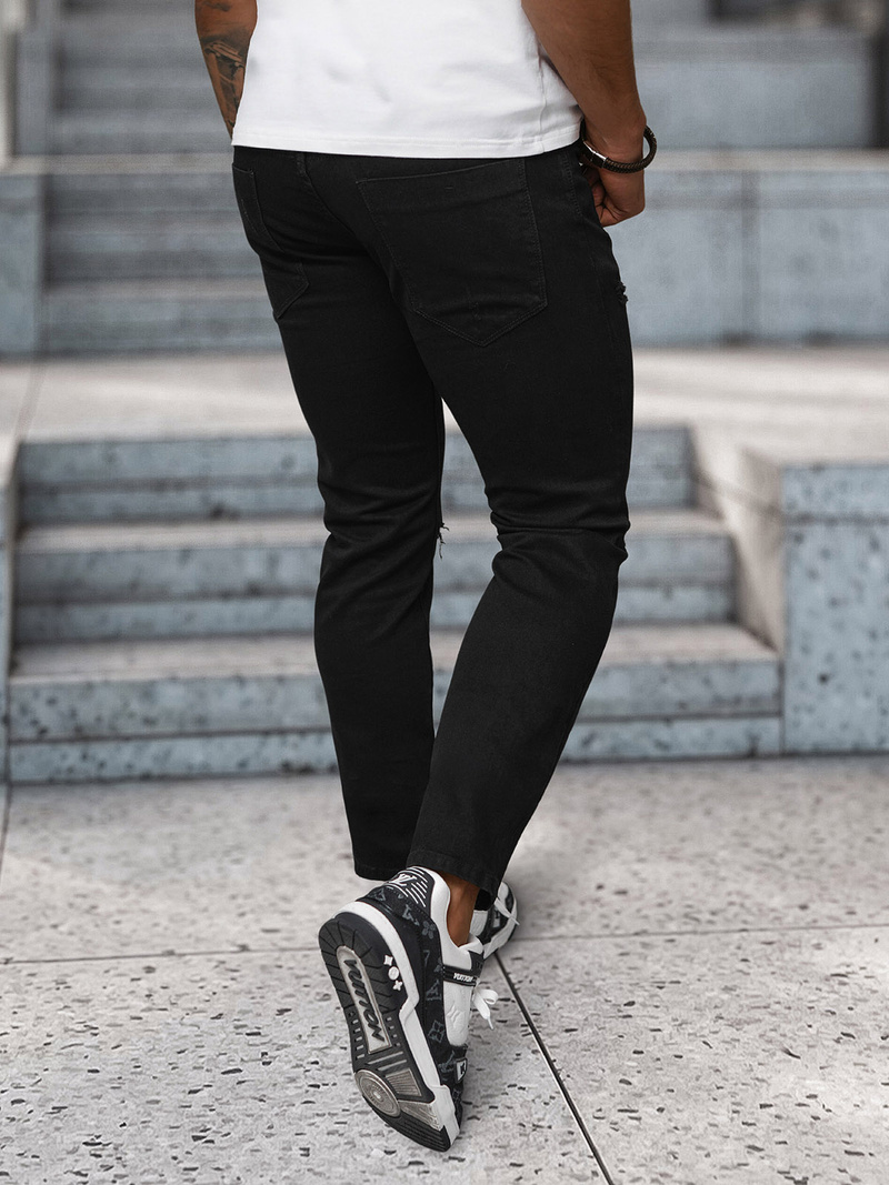 Vīriešu džinsi debesu melni OZONEE NB/MP0087N