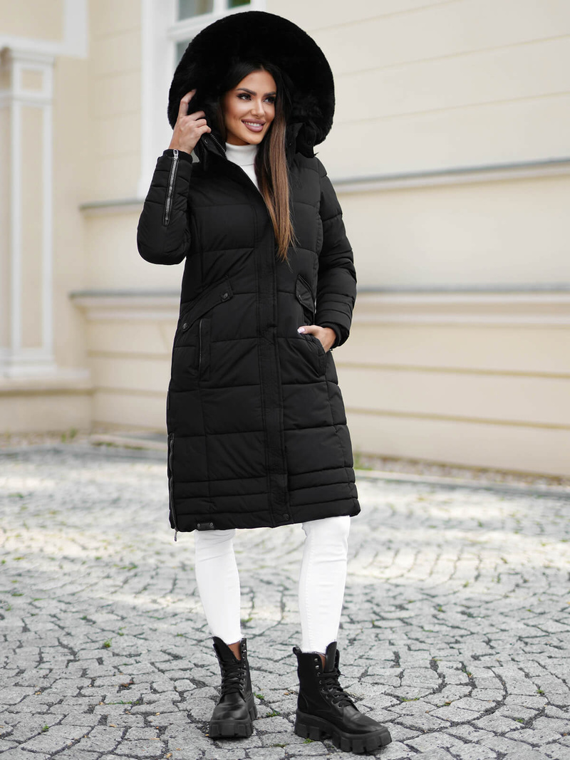 Sieviešu jaka melna OZONEE O/W377Z