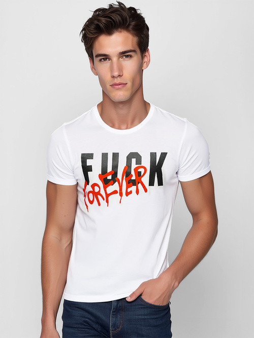 Vīriešu T-krekls balts OZONEE O/T1267/1Z