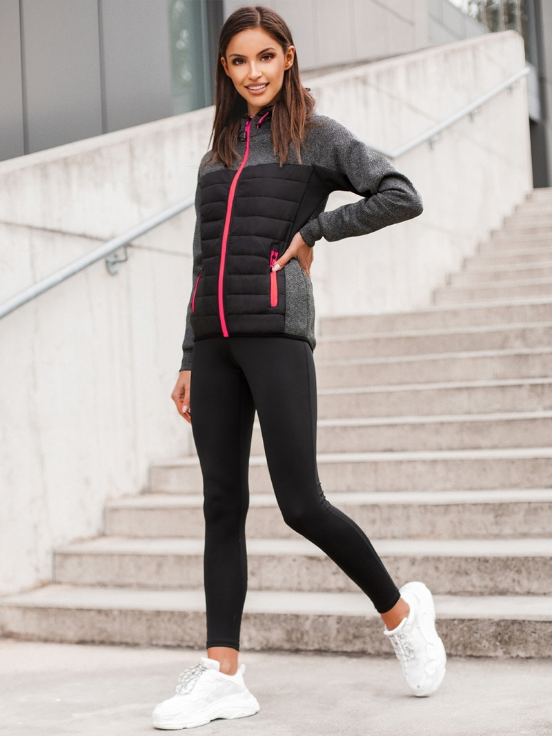 Sieviešu virsjaka melna OZONEE JS/KSW4002Z