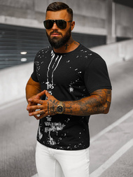 Vīriešu T-krekls Melns OZONEE O/8T1259/3