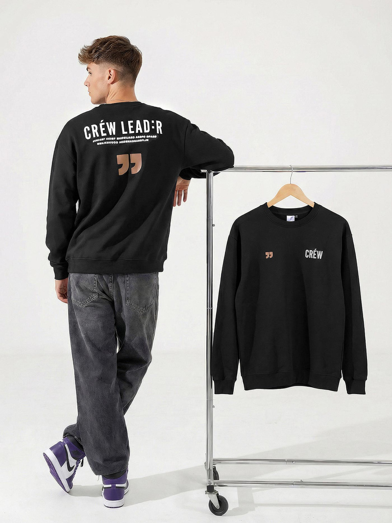 Vīriešu džemperis melns OZONEE JS/65B3917/3Z