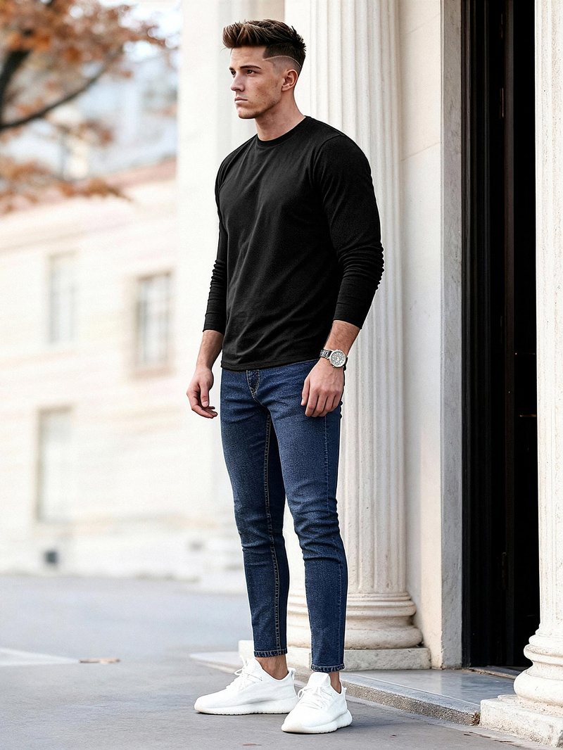 Vīriešu džinsi zili OZONEE O/JK2951Z