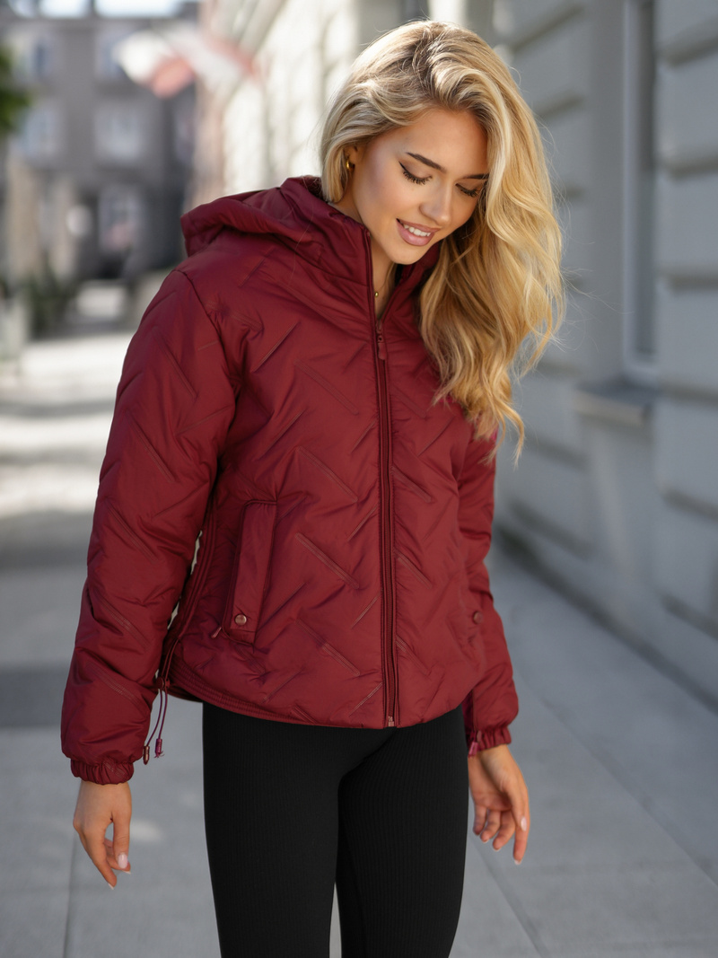 Sieviešu jaka burgundija OZONEE JS/16M9315/06