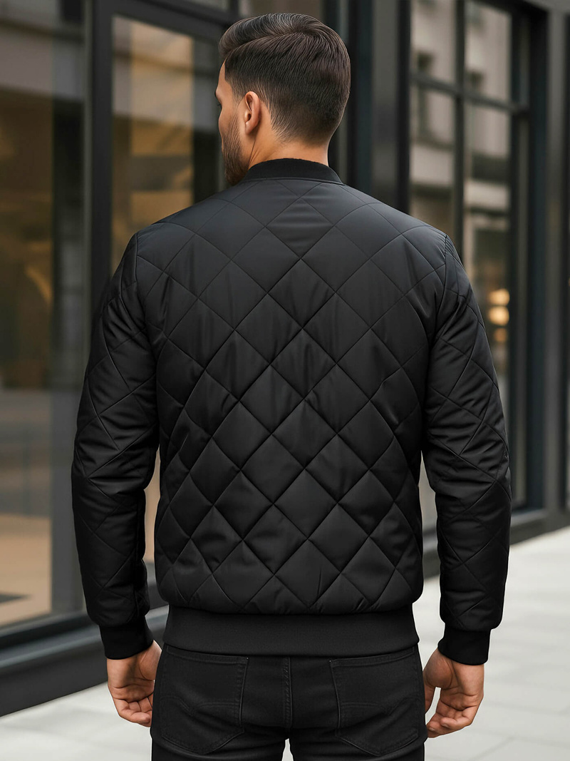 Vīriešu virsjaka melna OZONEE JS/MY01Z