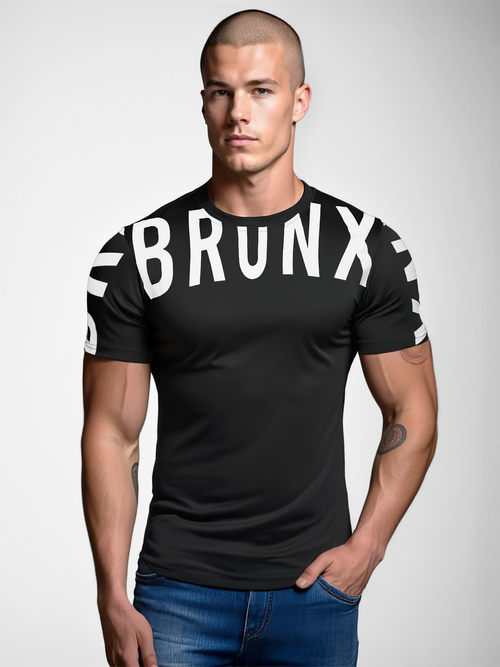 Vīriešu T-krekls Melns OZONEE O/8T1265/3Z