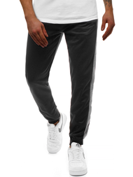 Vīriešu sporta bikses melnas-pelēkas OZONEE JS/JZ11003