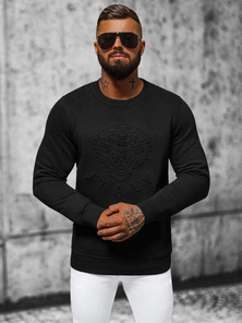 Vīriešu džemperis melns OZONEE NB/MF2010