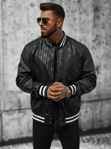 Vīriešu virsjaka debesu melna OZONEE O/3A172