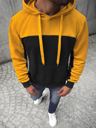 Vīriešu džemperis ar kapuci melns OZONEE JS/JZ11058