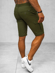 Vīriešu chino šorti zaļas OZONEE NB/MP0188MV