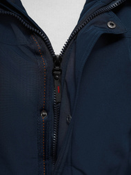 Vīriešu ziemas jaka tumši zila OZONEE JS/5M718/215