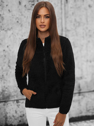 Sieviešu jaka ar rāvējslēdzēju melna OZONEE JS/HH006/1Z