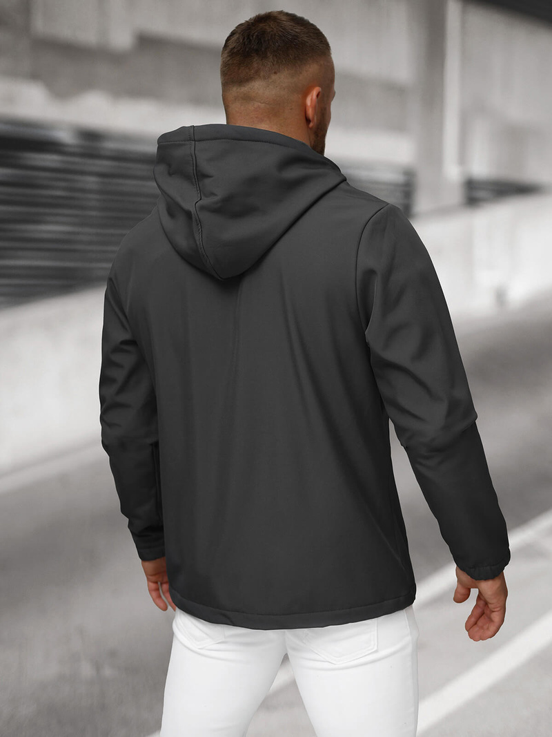 Vīriešu softshell jaka grafīta OZONEE JS/27B6525/5