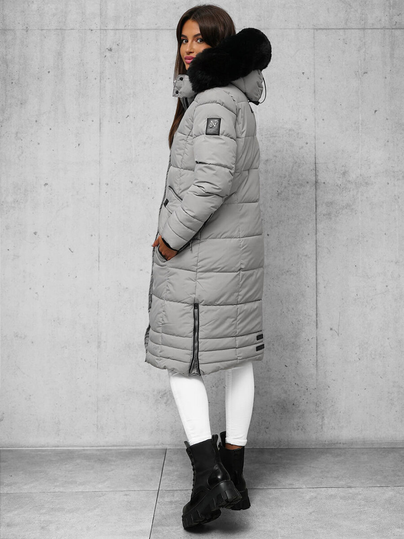 Sieviešu jaka pelēka OZONEE O/W377