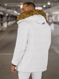 Vīriešu ziemas jaka balta OZONEE JS/5M779/281Z