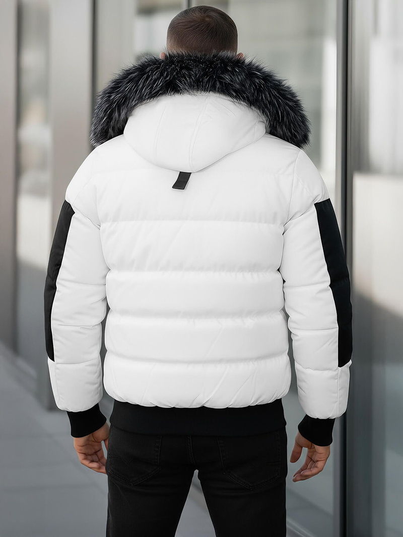 Vīriešu ziemas jaka balta OZONEE O/M798Z