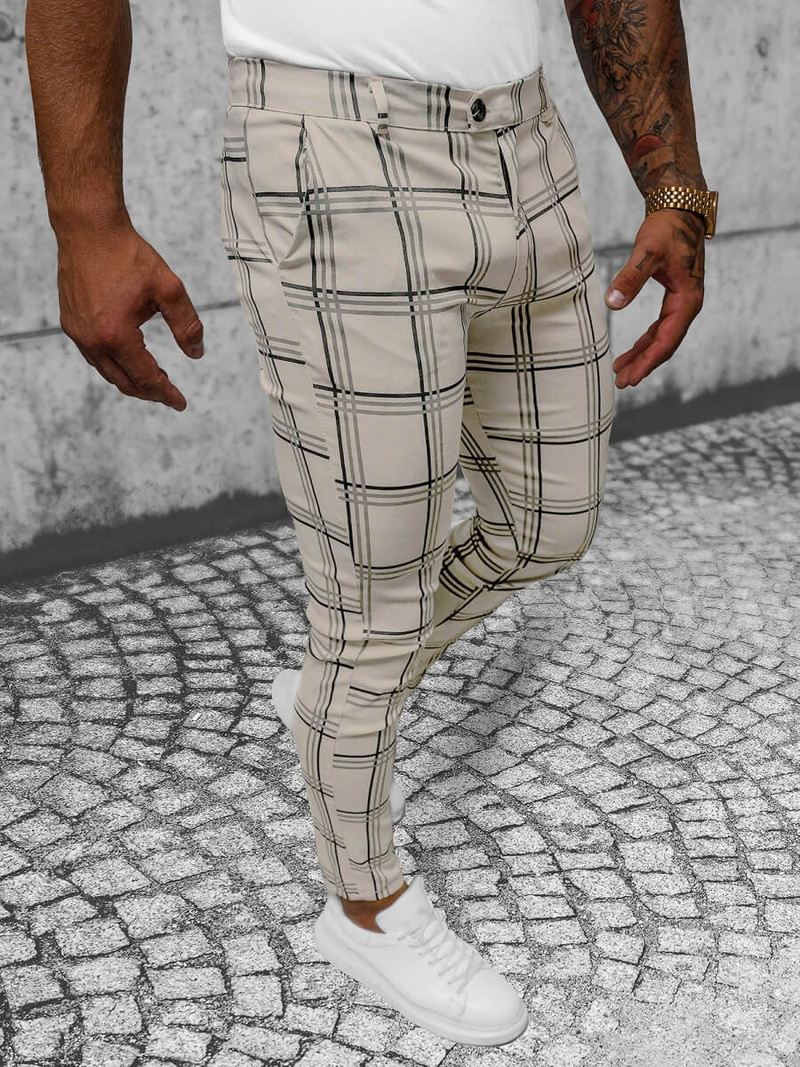 Vīriešu Chino Bikses Smilšu OZONEE O/P4028