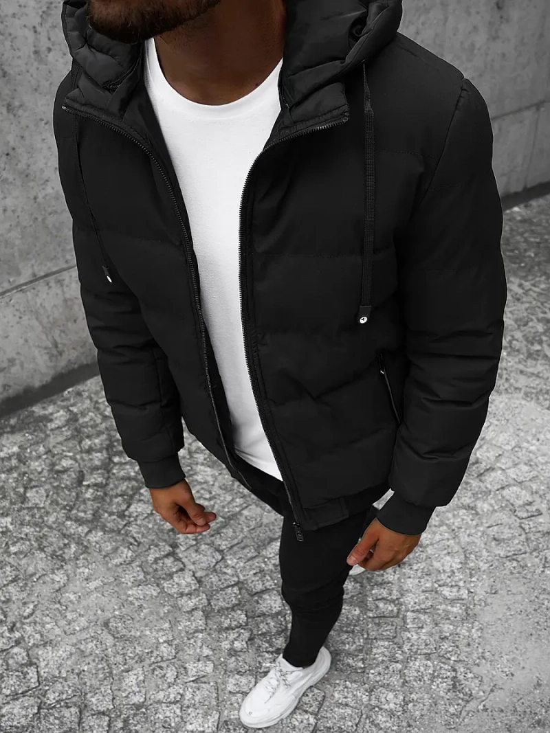 Vīriešu divpusēja virsjaka melns OZONEE JS/M761/392