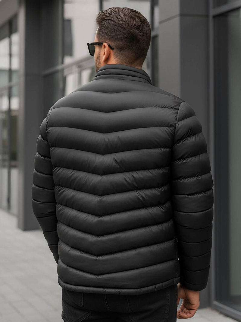 Vīriešu pārejas virsjaka melna OZONEE JS/SM71Z