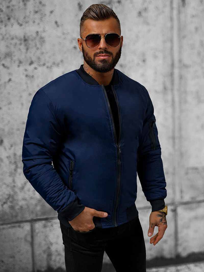 Vīriešu virsjaka tumši zila OZONEE JS/AK95Z