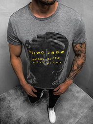 Vīriešu T-krekls grafīta OZONEE JS/SS10931Z