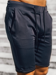 Vīriešu chino šorti tumši zili OZONEE DJ/1001