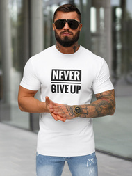 Vīriešu t-krekls balts OZONEE NB/MT3133