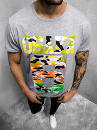 Vīriešu T-krekls pelēks OZONEE JS/KS1958Z