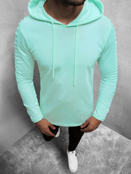 Vīriešu T-krekls ar garām piedurknēm ar kapuci piparmētra OZONEE MECH/2148TZ 